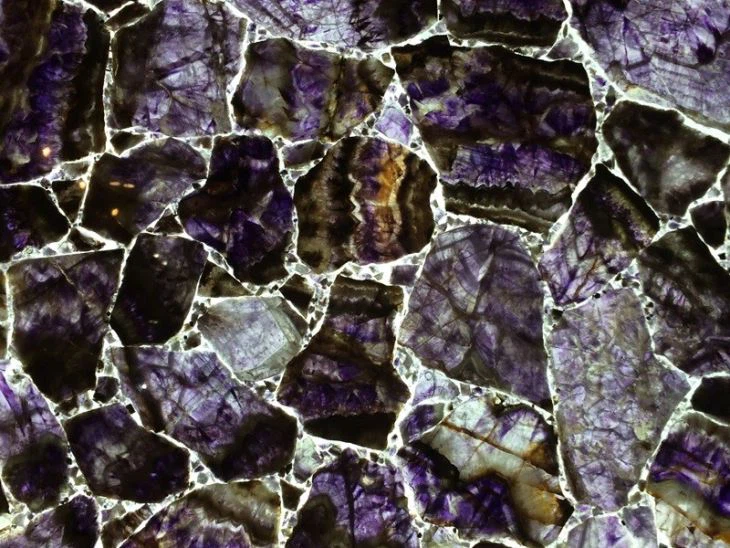 Amethyst Crystal Semi Precious Stone Slab Amethyst Crystal Semi Precious Stone Slab