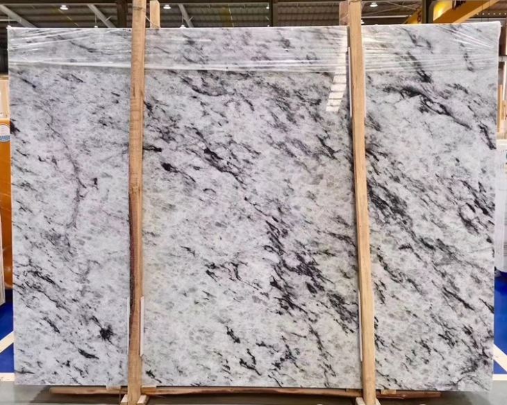 China Blue Crystal Marble Slabs