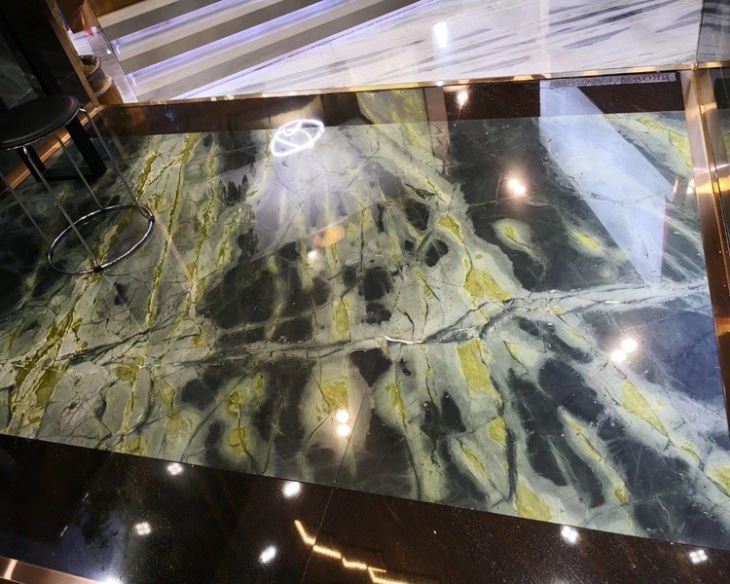 China Peacock Green Marble Slabs China Peacock Green Marble Slabs