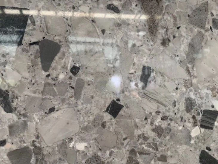 Grey Grigio Conglomerate Slab