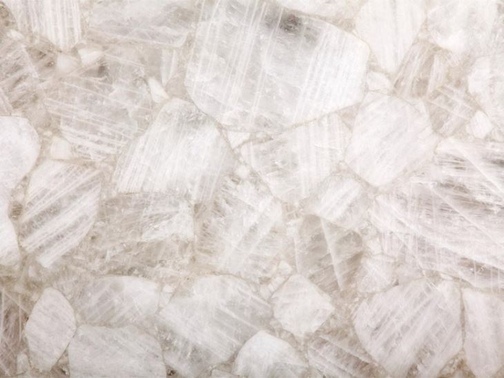 White Crystal Semi Precious Stone Slabs