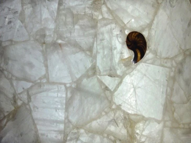 White Crystal Semi Precious Stone Slabs