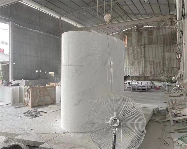 Interior white Marble Columns Interior white Marble Columns