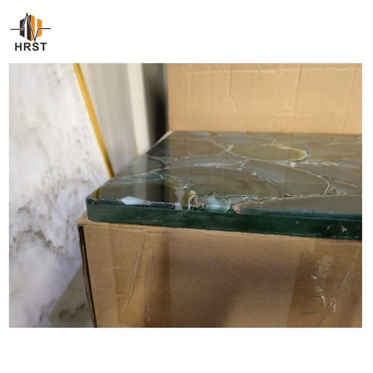 Nature Gemstone Green Agate tile