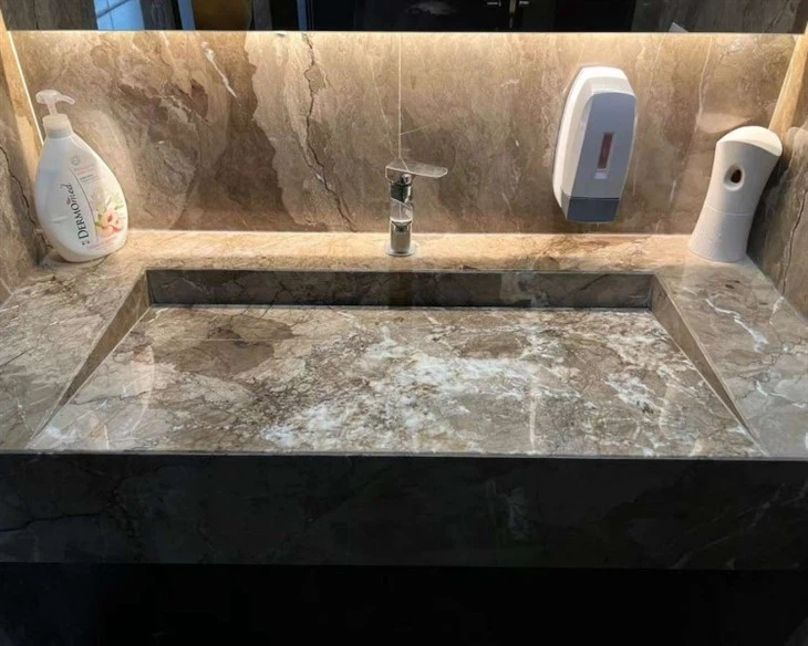 Brown Marble Vanity Top